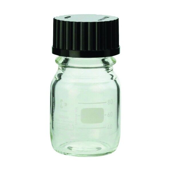 ねじ口びん 100ml 黒キャップ付 017200-1002A 10個