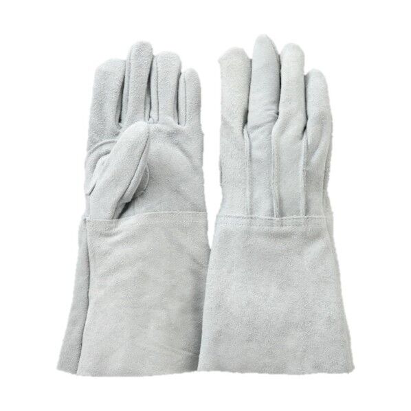 カシワダセイサクジョ 牛床革5本指熔手(BG) 外縫い L 502-BG-L 1点×10双...