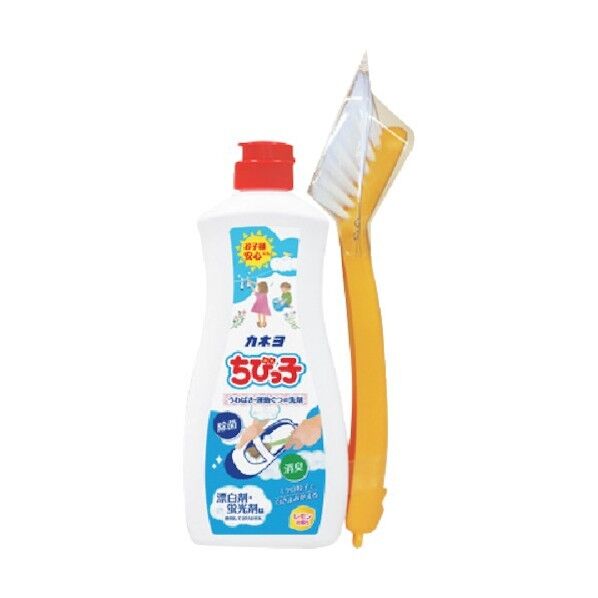 カネヨ石鹸 運動靴･スニーカー用洗剤 ちびっ子 ブラシ付 105012 1点×24個...