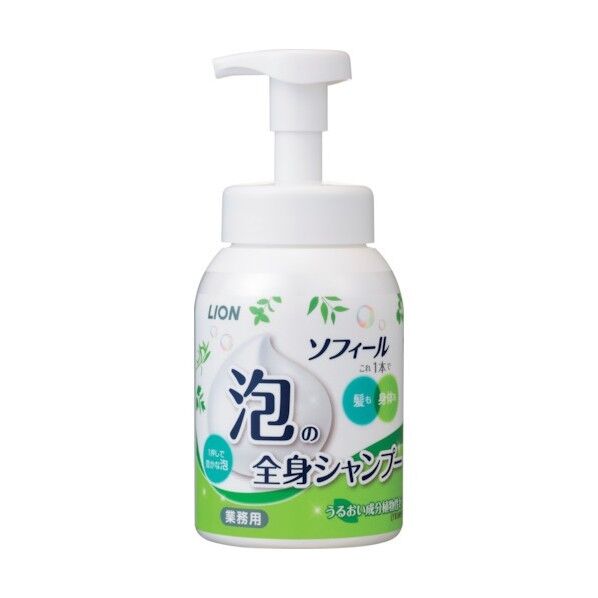 ライオンハイジーン ソフィール 泡の全身シャンプー 500mL LSZA500 1本×12本...