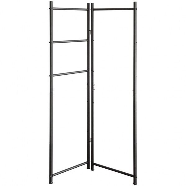 宮武製作所 ラダーパーテーション CULORU(クロル) ブラック 幅90×奥行6×高さ150cm、使用時(90度):幅63×奥行37cm、折りたたみ時:幅47×奥行6cm ブラック SK-1501N_BK 1台...