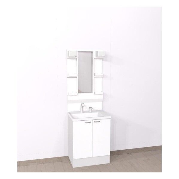 洗面化粧台「HV」(W600・開き扉・1面鏡(ヒーター無))