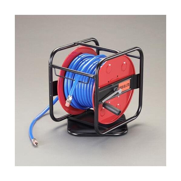 10mmx20mエアーホースリール(ウレタン製) 330(W)×260(D)×345(H)mm EA124BH-2A 1個