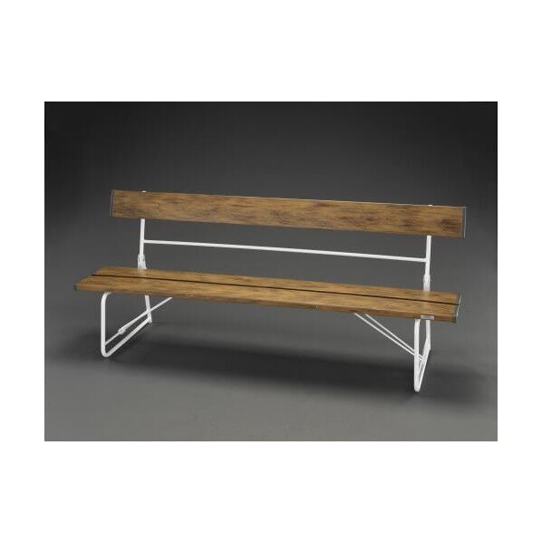 1800x516x740mmベンチ[背付き](木目)