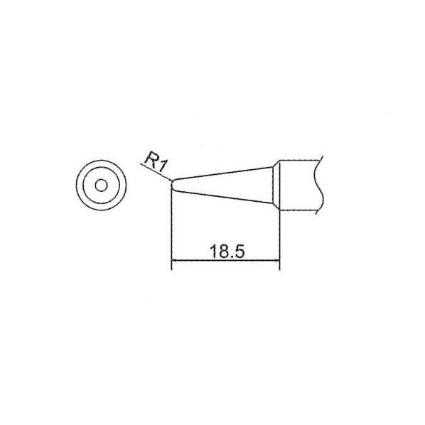 R1.0mmこて先(EA304HD-47用)