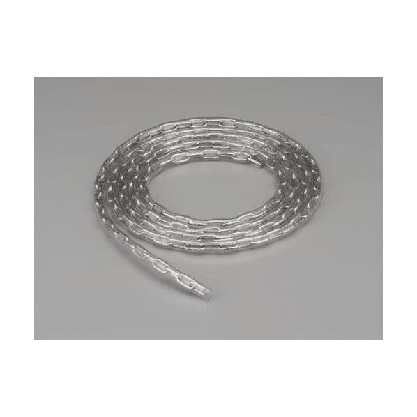 5.0mmx10m[ビニールカバー付]ステンレスチェーン[透明]