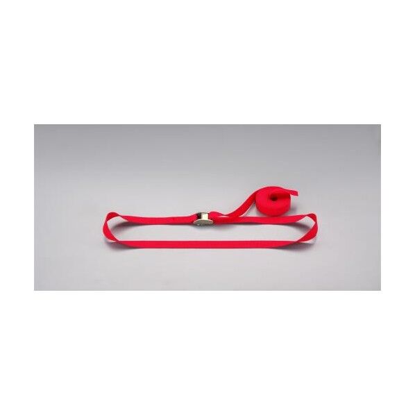 25mmx4.8m荷締ストラップ[赤] EA982BA-38 1