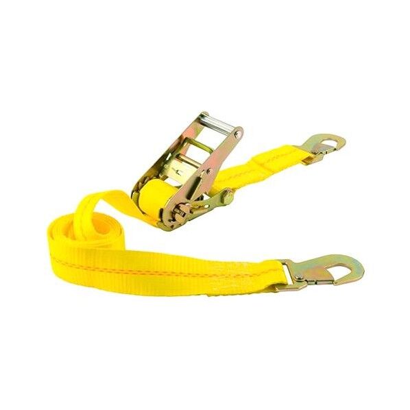 900kg/50mmx2.1m[ラチェット式]ベルト荷締機/黄