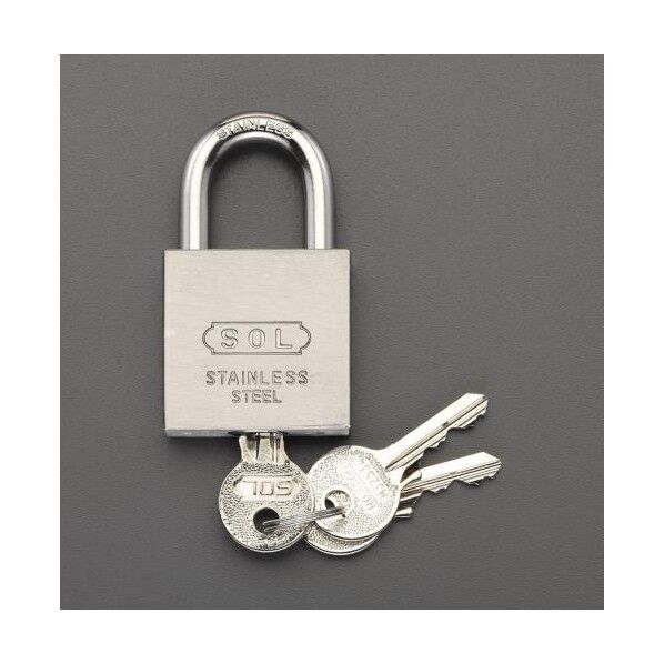 32mm[スレンレス製]シリンダー南京錠(同一キー)