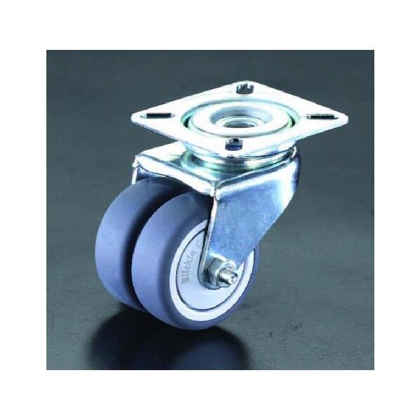 50mm[自在金具]ツインホイルキャスター