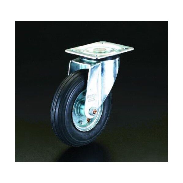 260mm[自在金具付]空気入キャスター