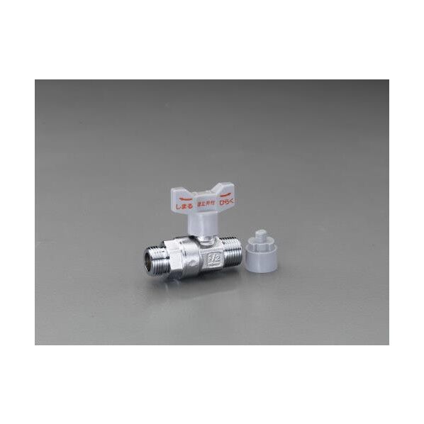 R1/2 xG1/2 逆止弁付ボールバルブ 68×50.5mm EA425A-1 1