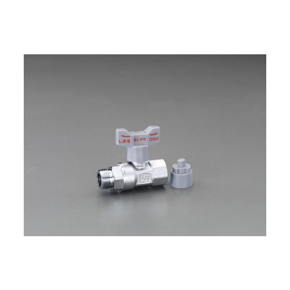 Rc1/2 xG1/2 逆止弁付ボールバルブ(防食コア付) 69.5×50.5mm EA425A-9 1