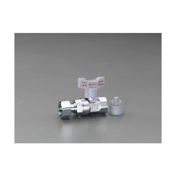 Rc3/4 xG1/2 逆止弁付ボールバルブ(片ナット付) 84×52.5mm EA425A-17 1