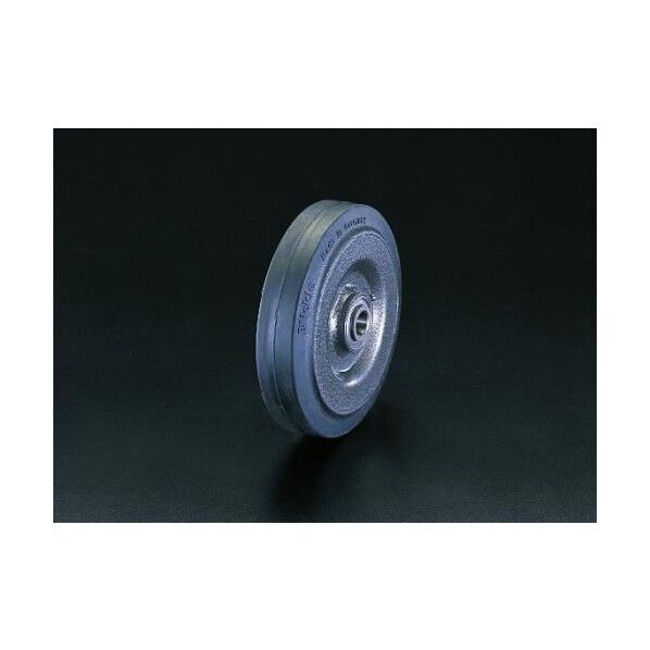 100x40mm[ソリッドラバータイヤ]スティール車輪