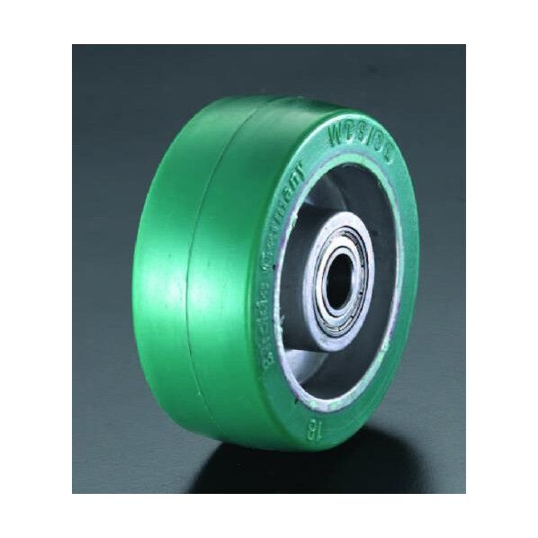 125x40mm[ポリウレタンタイヤ]アルミ車輪