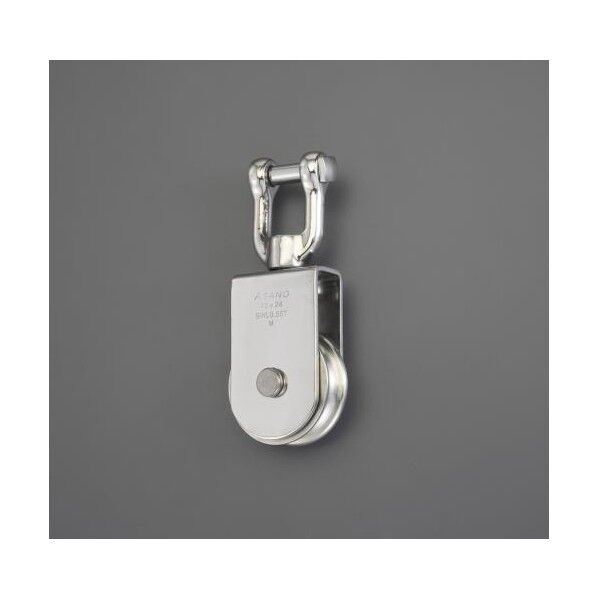 75mm[ステンレス製]シャックル式サンマブロック[ステンレス車]