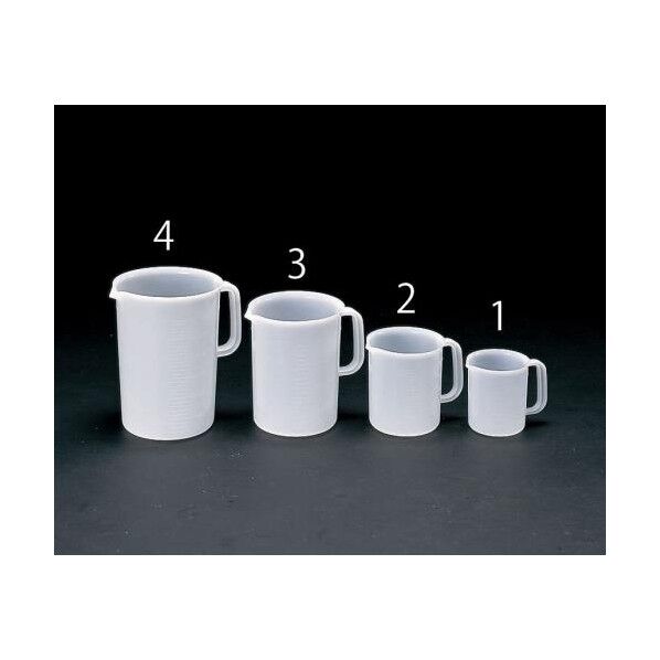 500cc取手付ポリビーカー EA991KC-1 1