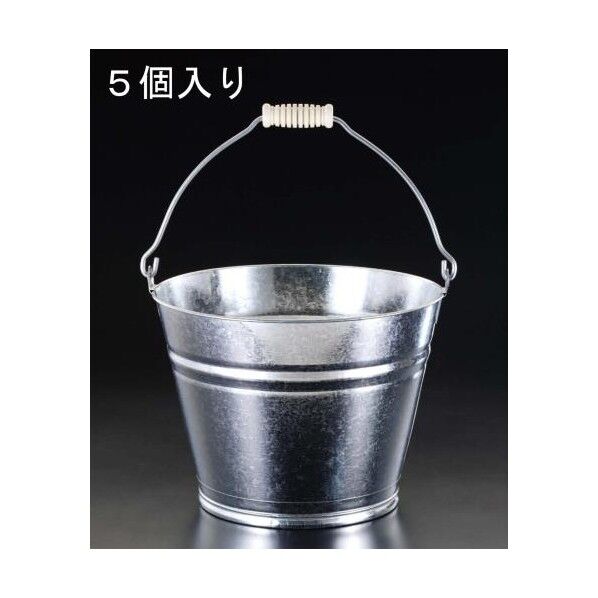 15L[スチール製]バケツ(5ケ)