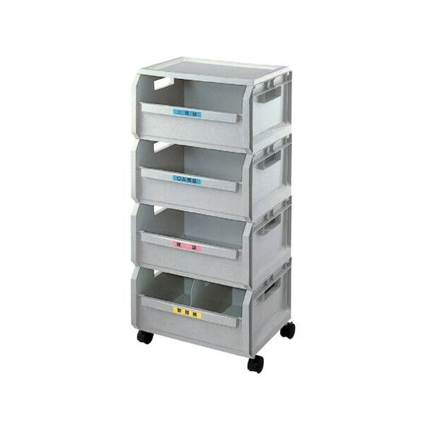 510x370x1070mm分別回収ボックス[4段]