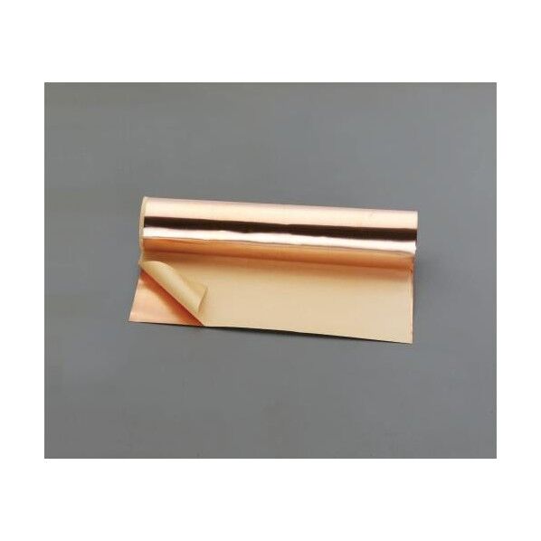 銅薄板(粘着付･ロール巻) 365x600x0.1mm EA440ER-3