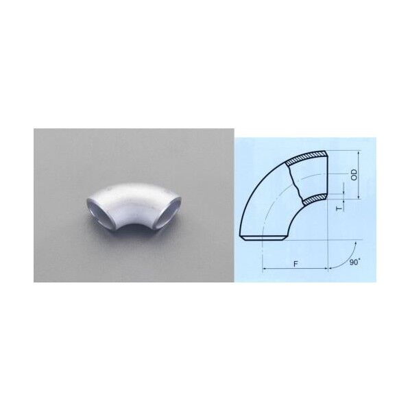 溶接90°エルボ(ステンレス製) 1/2 EA469FA-4 1