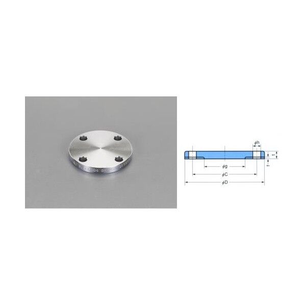 溶接閉止フランジ(ステンレス製) 1/2 ・5K EA469FK-4 1