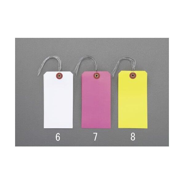 針金付防水荷札 120x60 ホワイト EA475HZ-6