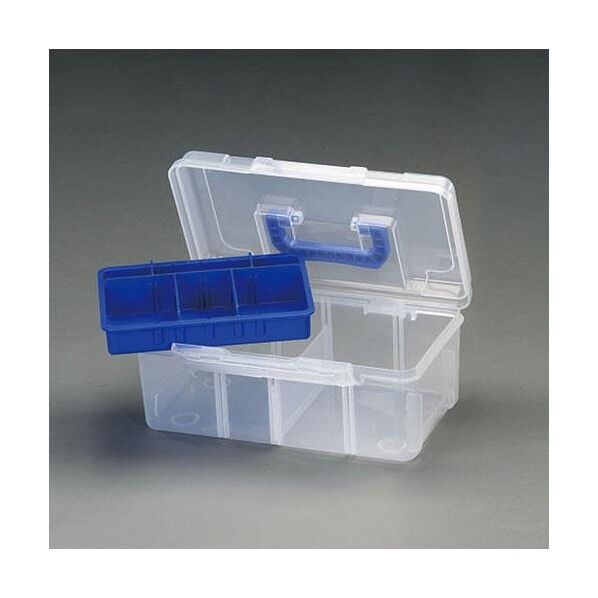 中皿付ハンディーボックス 297x180x126mm 青 EA505MC-1