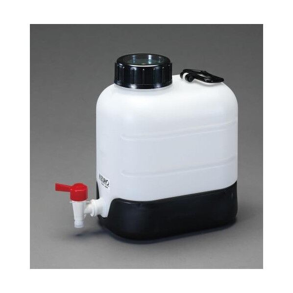 ポリ容器(底部傾斜・コック付) 10L EA508AW-10