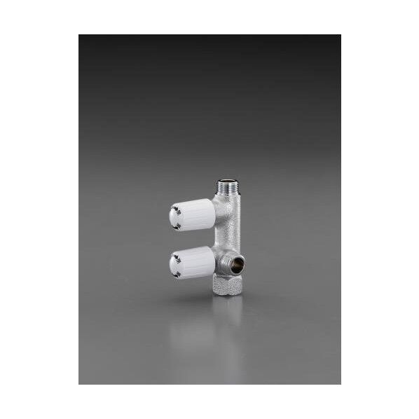 Rc1/2 分岐止水栓(2ハンドル) EA468BN-101 1