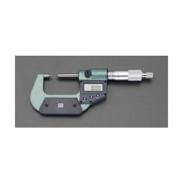 0-25mm/直径2mmマイクロメーター(デジタル/細軸) EA725EH-41 1