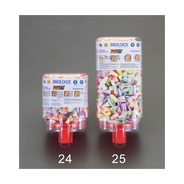 耳栓/カラフル(ディスペンサー付) EA800VH-24