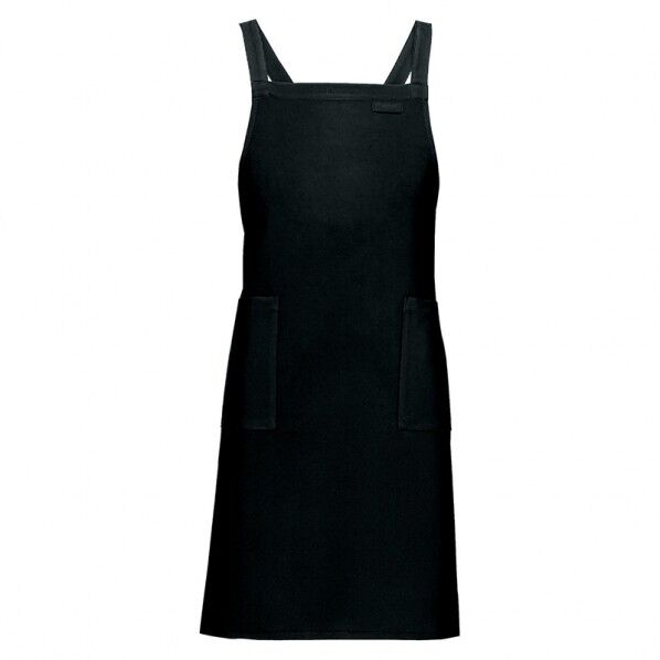 ワイドエプロン 010ブラック F 8657 1