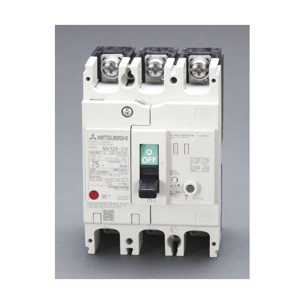 AC100-440V/125A/3極漏電遮断器(フレーム125) 90×130×90mm EA940MN-49