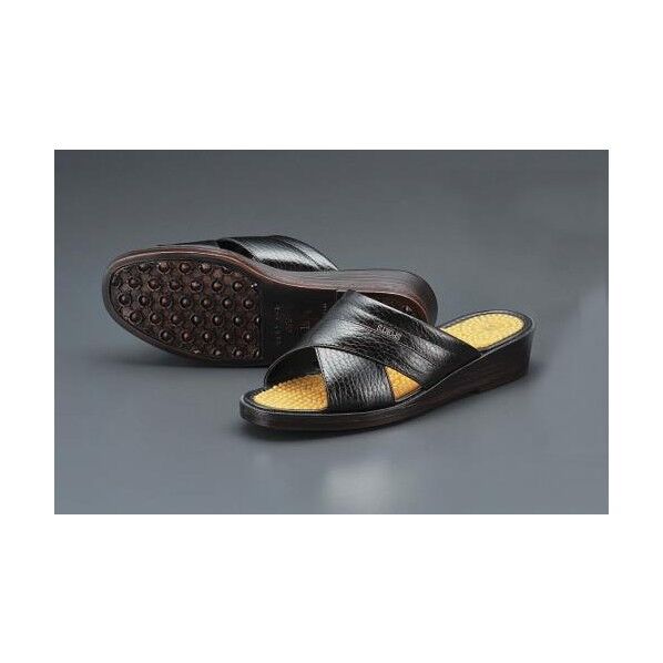 健康サンダル 黒 L EA910SW-1 1