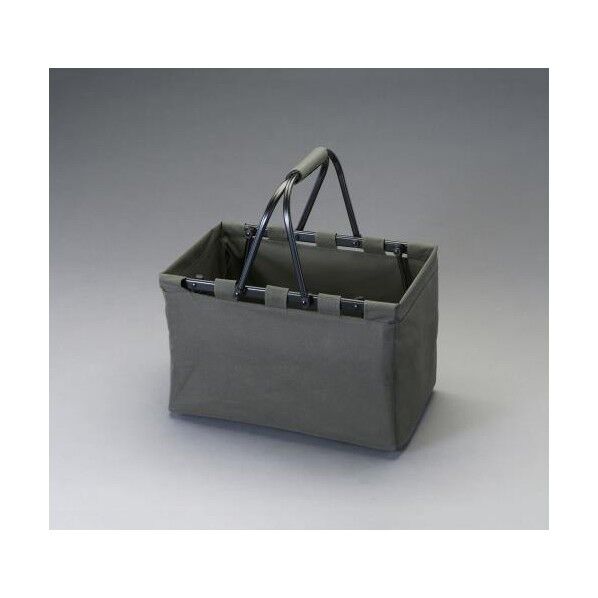 ナイロン製バスケット(アルミフレーム) OD色 460x300x280mm EA925AZ 1