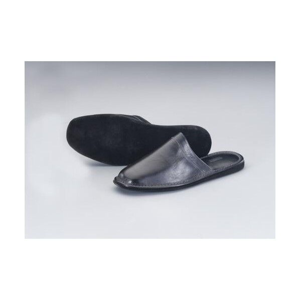 スリッパ(本革製) ブラック M EA927TS-1 1