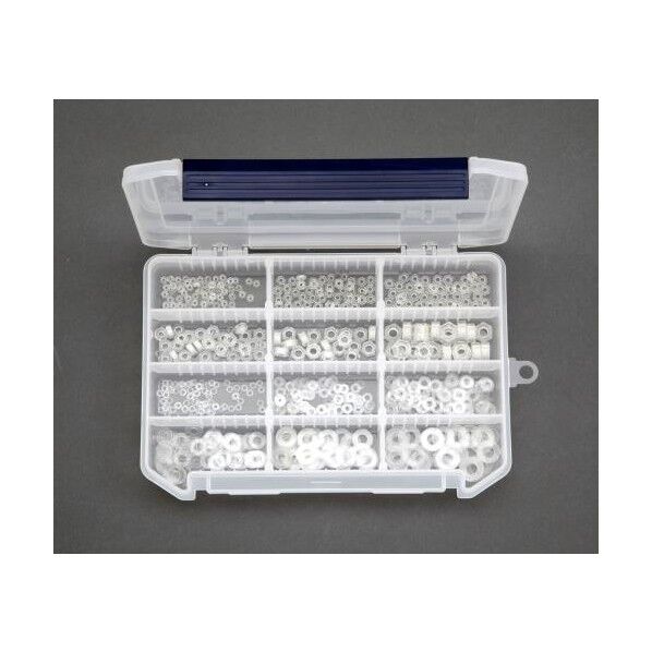 M2xM6ナット・ワッシャーセット(ポリカーボネート)