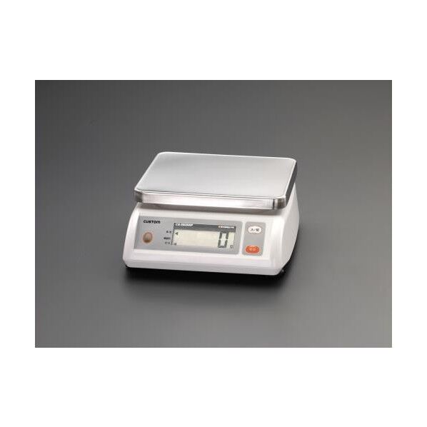 2.0kg/1.0g防水デジタルはかり W250×H108×D260mm EA715CB-6 1個