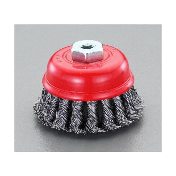 ワイヤーブラシ(カップ型/スチール製ツイスト) 75mm/M10 EA809YS-1