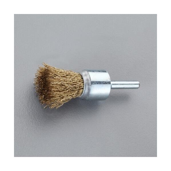 10mm/6mm軸軸付ブラシ(エンド型/スチール製)