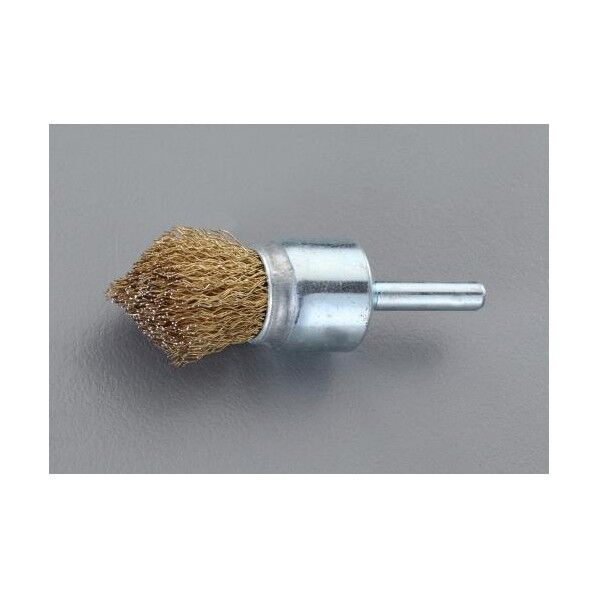 20mm/6mm軸軸付ブラシ(筒型/スチール製)