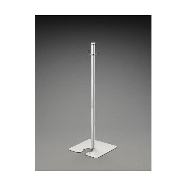 シルバー(真鍮部分クロームメッキ) ポール:φ32×820mm ベース:280×280mm(角型) EA983FT-168 1個