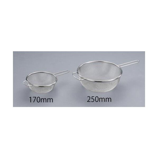 直径250/0.42/12メッシュ洗浄ざる(ステンレス) φ250×105(H)mm EA992CK-75