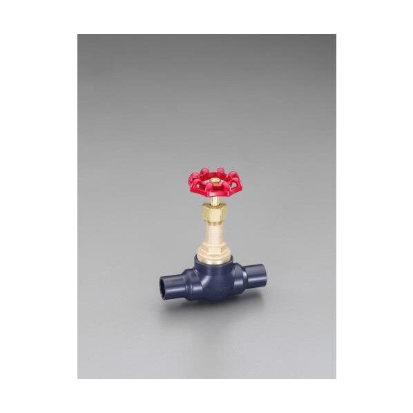 内径18x内径18mmゲートバルブ(塩ビ継手付) EA470DR-13 1