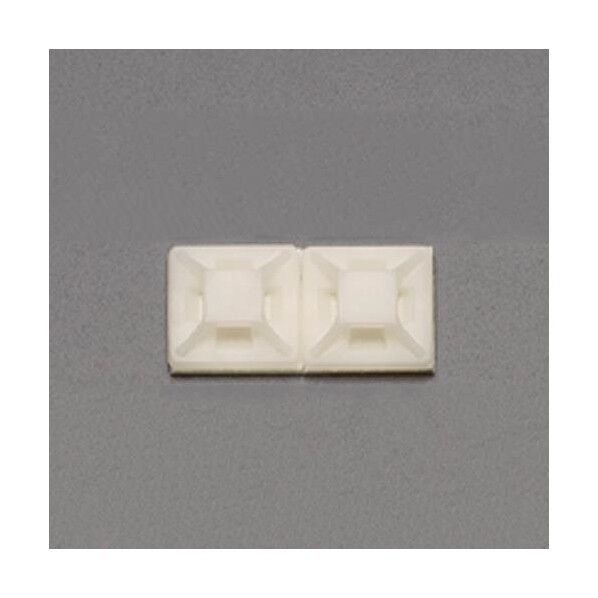 19.5x19.5mm結束バンド用ベース(粘着付/100個)