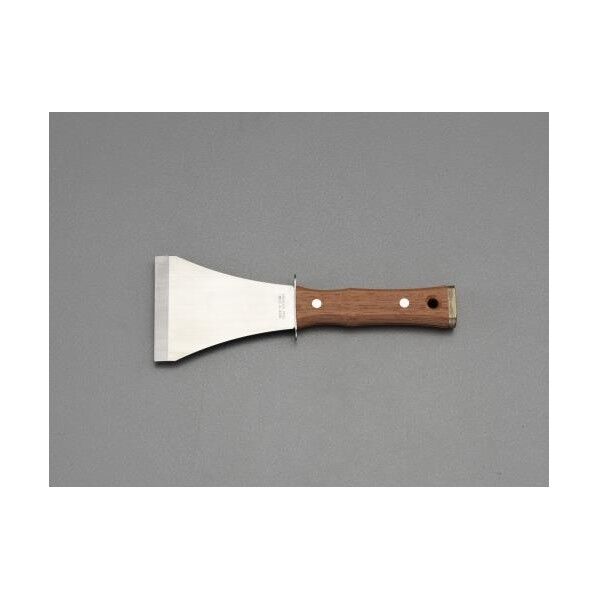 80x215mmツバ付貫通柄スクレーパー(ステンレス製)