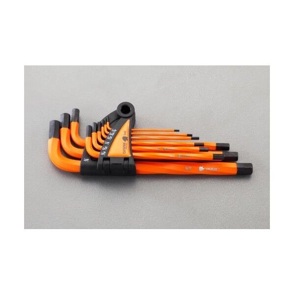 9本組ロング六角棒レンチ(インチサイズ)