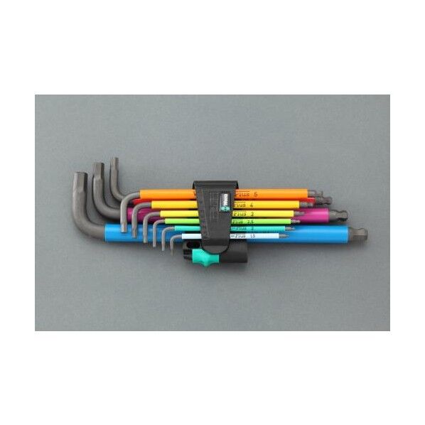 1.5-10mm9本組HexKeyレンチ(マルチカラー)